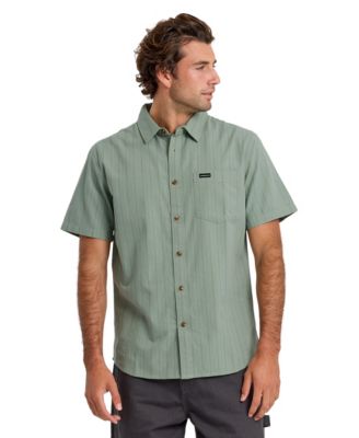 Men's Dobby Stripe Short-Sleeve Shirt