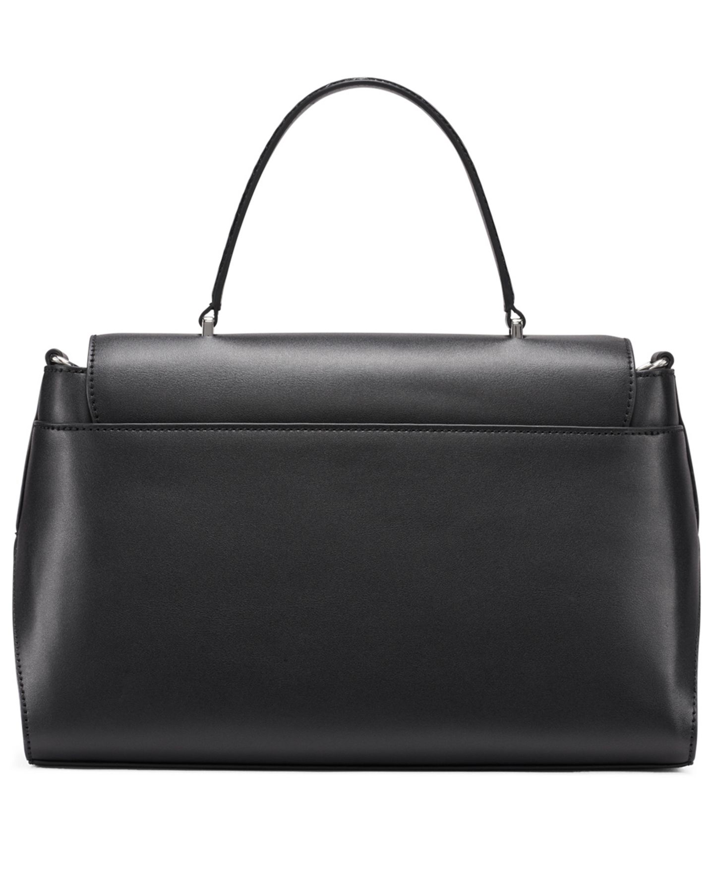Женская сумка Calvin Klein Annalise Top Handle Belted Satchel, цвет: Чёрный / Серебряный — фото 2