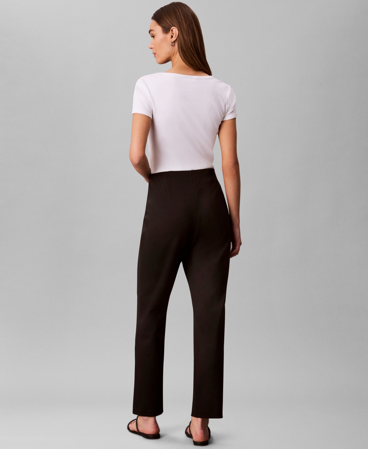 Calvin Klein Women's High Rise Pull-On Pants