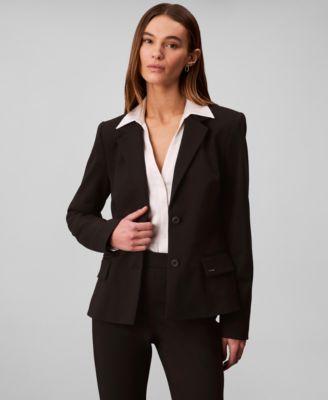 Women's Slim-Fit Ponte Tailored Blazer