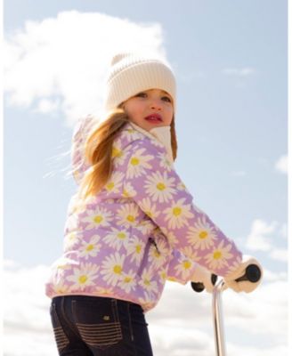 Toddler Girls Quilted Mid-Season Jacket Daisy Print - Toddler|Child