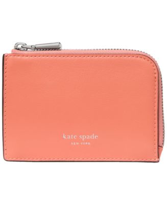 MINI チリレッド ハードシェルキャリーカート kate spade new york Smooth Mini Zip Card Case - Macy's