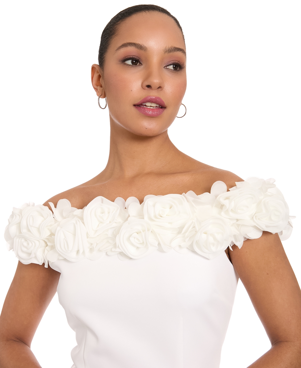 ivy + blu Women's Off-The-Shoulder Embellished Mini Dress