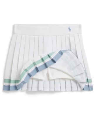 Girls' 2T-6X Striped Pleated Skort