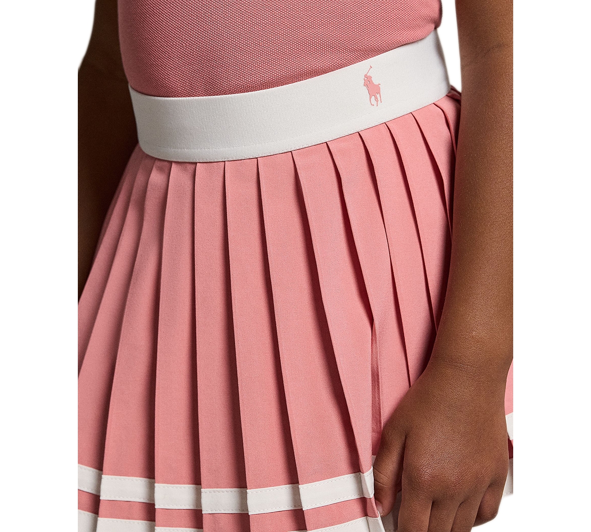 Polo Ralph Lauren Girls' 2T-6X Striped Pleated Skort