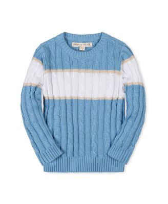 Toddler Boys' Organic Cable Crewneck Pullover Sweater