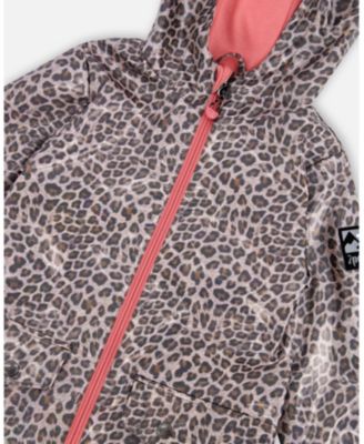 Toddler Girls Rain Coat and Hat Set Animal Print - Toddler|Child