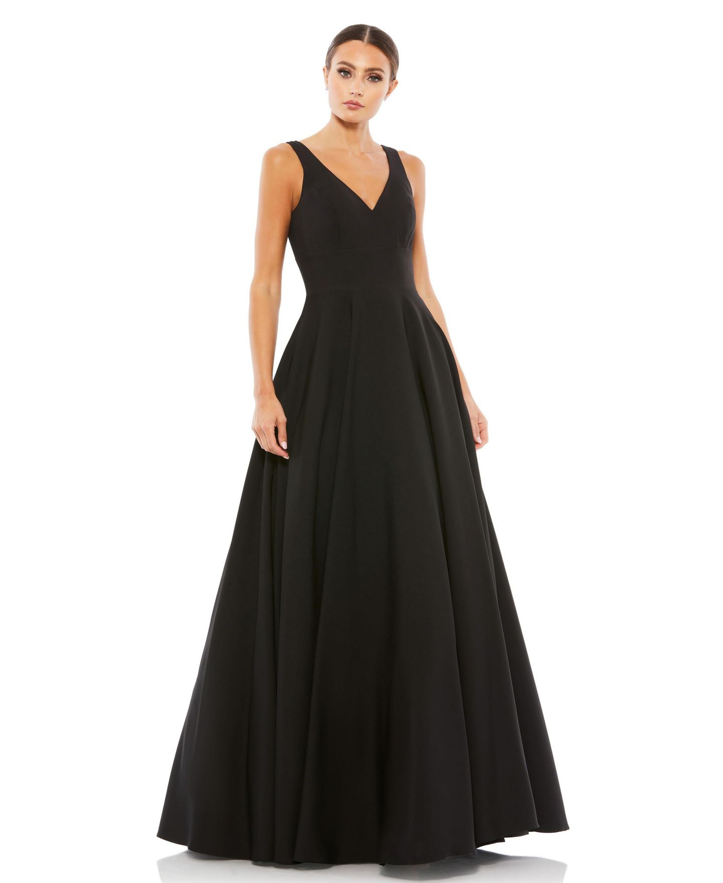 Женские платья Mac Duggal Ieena Classic Sleeveless A-Line Ball Gown, цвет: Чёрный — фото 1