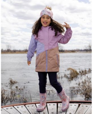 Girl Mid-Season Jacket in Polyester Mauve - Toddler|Child