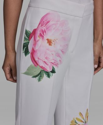 Women's Placed Floral Print Pants