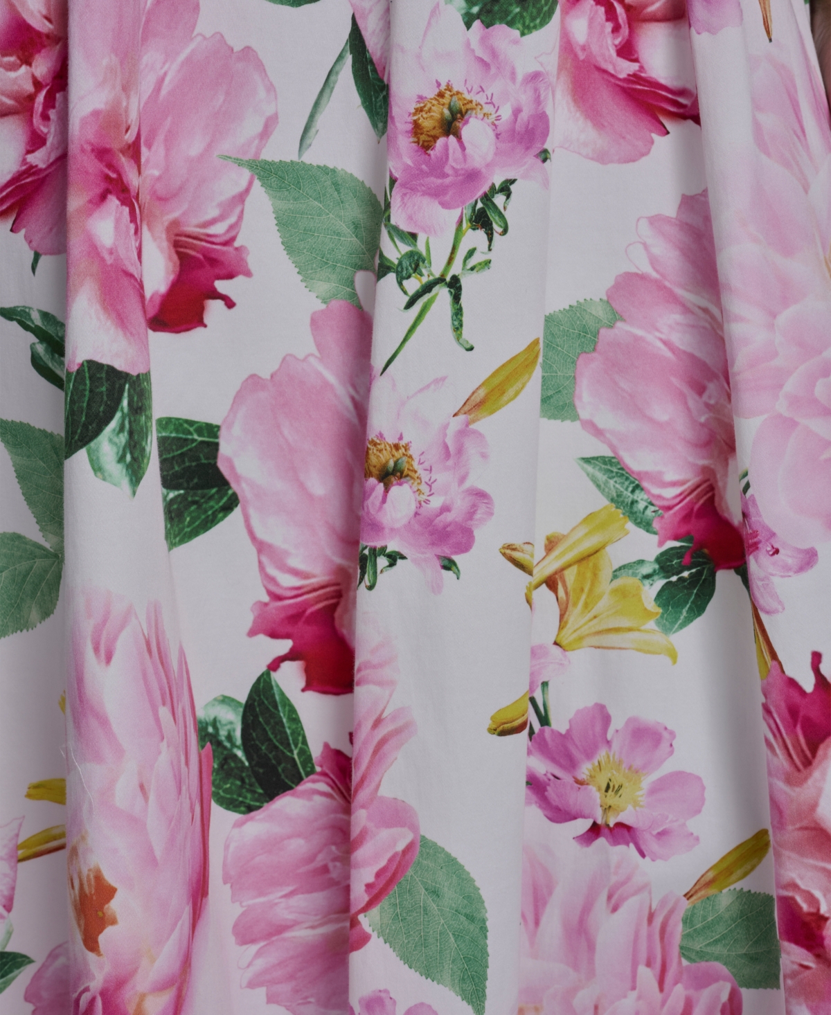 Karl Lagerfeld Paris Women's Placed Floral V-Neck Midi Dress