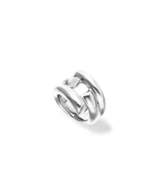 Sterling Silver Alloy Ring in the Shape of a Tube