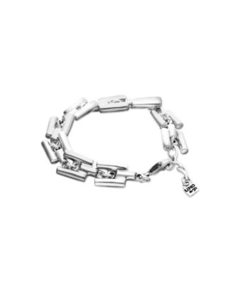 Sterling Silver Plated Alloy Bracelet with Links