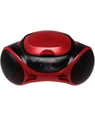 Portable AM/FM Radio & CD Player Boombox with Bluetooth