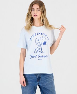 Juniors' Snoopy Woodstock Graphic Crewneck T-Shirt 