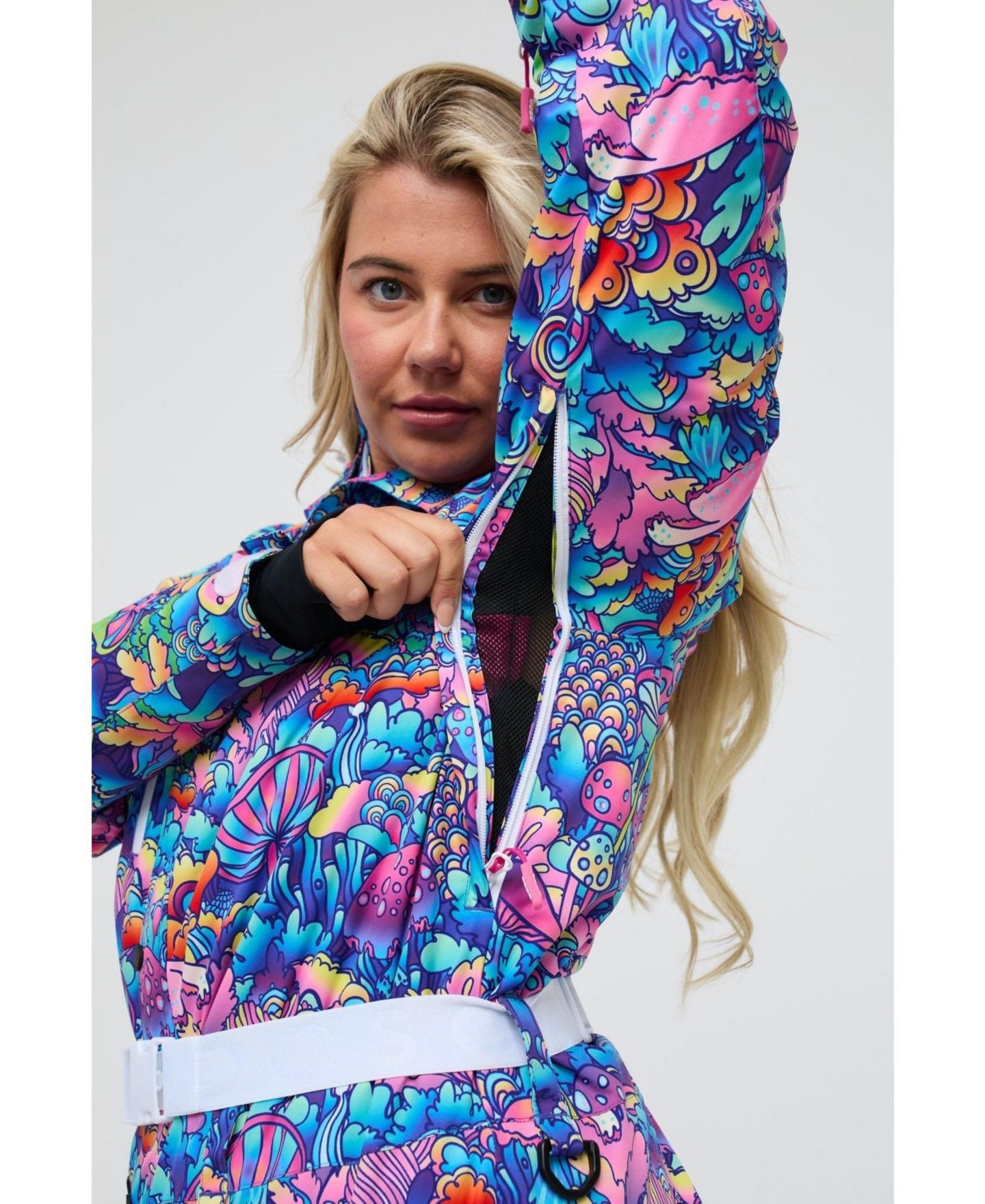 OOSC Women's High Ski Suit, цвет: Geometric Pattern. — фото 5