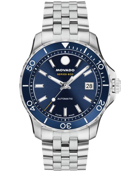 Мужские часы Movado Series 800 Swiss Automatic из нержавеющей стали, 40 мм