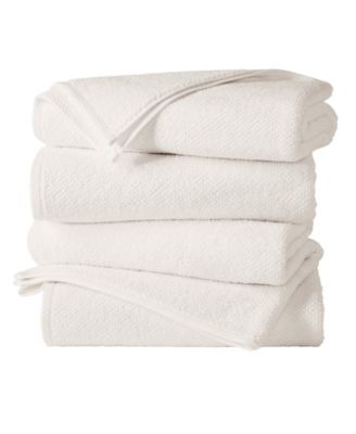 Cotton Textured 4-Piece Bath Towel Set