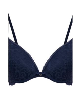 Hunkemoller Women's Marine Padded Underwired Push-Up Bra