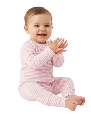 Baby Girls Ballet Stripe Bamboo Sleeper