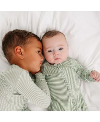 Baby Boys Evergreen Stripe Bamboo Sleeper