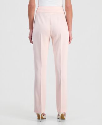 Petite Mid-Rise Bell Bottom Pants