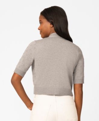 Women's Floral Texture Sweater