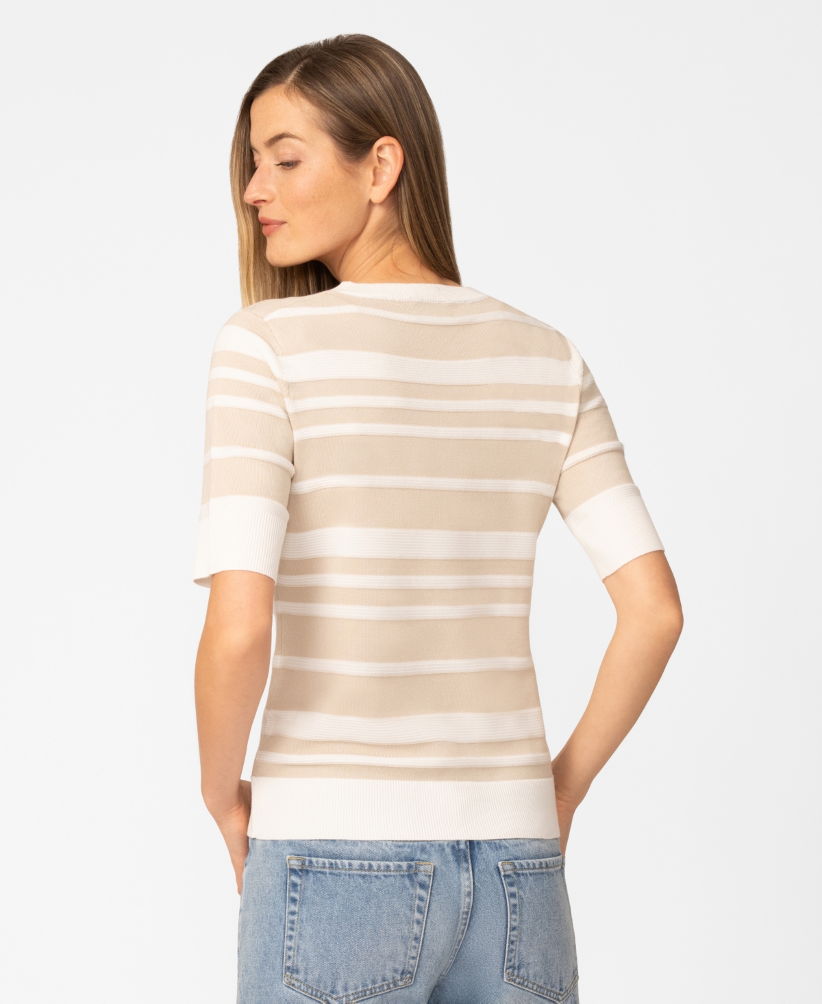 Melissa Paige Women's Textured Stripe Sweater, Macy's Exclusive