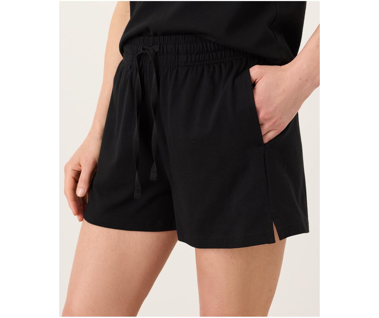 Женские шорты Pact Cool Stretch Lounge Short Made With Organic Cotton, цвет: Чёрный — фото 4