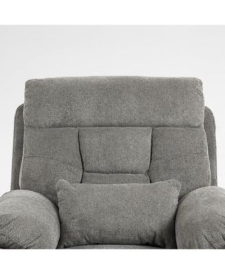 Velvet Electric Lift Recliner with Heating & Massage, Power Lift Sofa Chair with 2 Pocket Cup Holders, 2 Remote Controls,Dual OKIN Motors