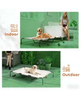 Elevated Pet Sofa Bed - Modern Raised Lounge for Large Dogs