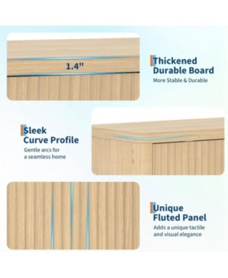 34.6-Inch Fluted Door Sideboard