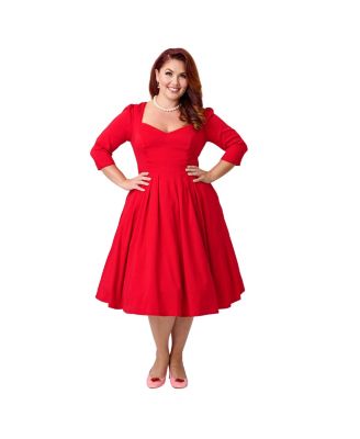 Plus Size Sweetheart Swing Dress