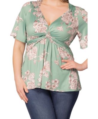 Plus Size Abby Twist Front Top