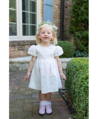 Toddler Girls Embroidered Floral Dress