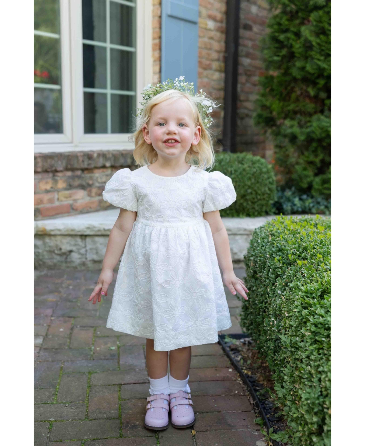 Florence Eiseman Toddler Girl Embroidered Floral Dress