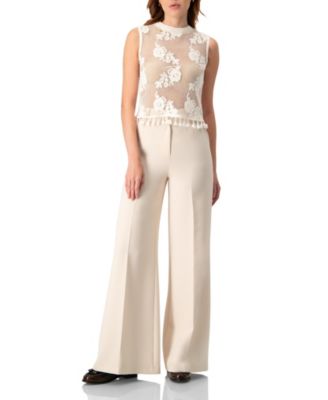 Women's Sleeveless Knitted Fringe Top