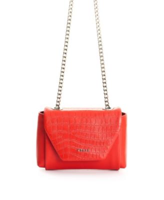 Leather Crossbody Bag with Clasp Closure System