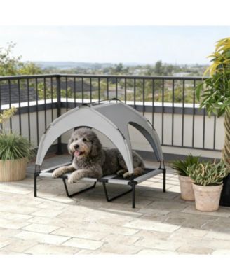 Elevated Pet Bed, Raised Dog Cot with Breathable Mesh for Enhanced Cooling & Comfort