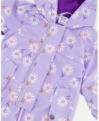 Baby Girls Mid-Season One-Piece Outerwear with Hat