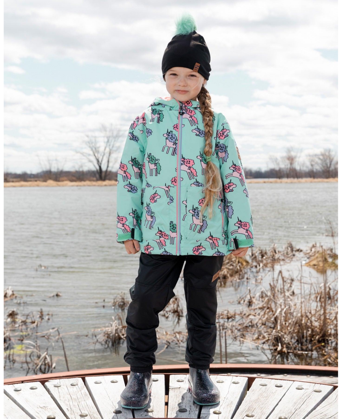 Deux par Toddler Girls 3-in-1 Two-Piece Mid-Season Outerwear Set