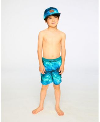 Boys Swim Trunks Waves Print