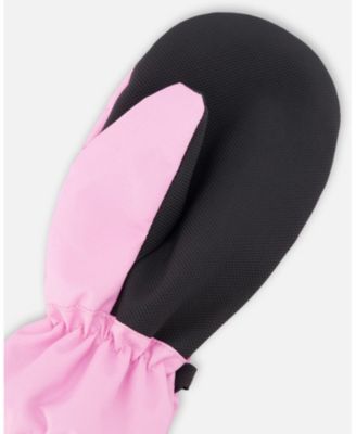 Girl Mid-Season Mittens in Polyester Pink