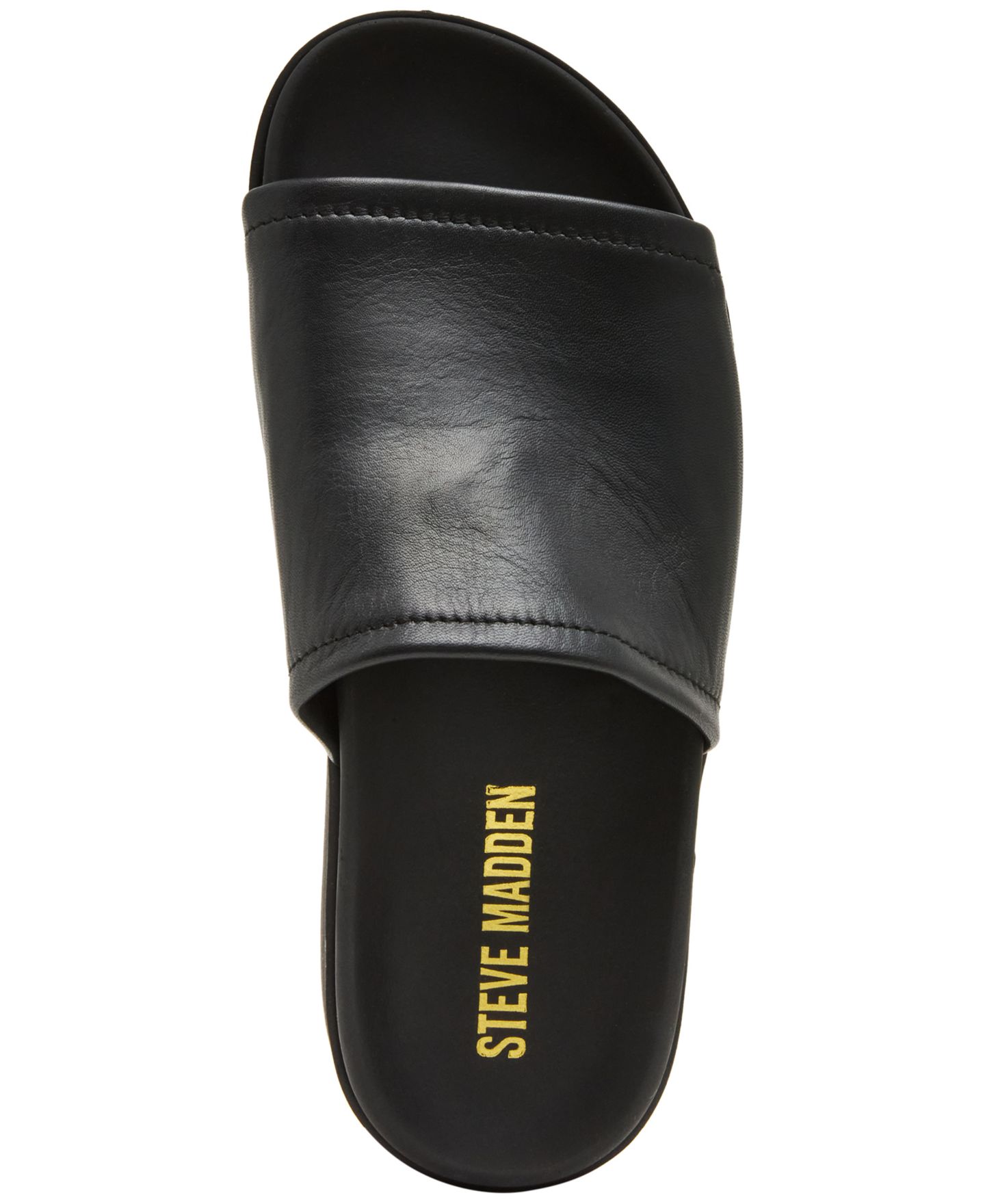 Женские сандалии Steve Madden Arwen Platform Slip-On Slide, цвет: Чёрный — фото 5