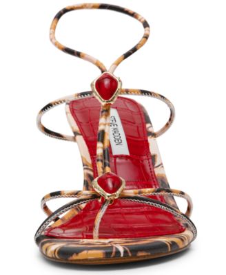 Women's Ramos Strappy Embellished Stiletto Heel Dress Sandals