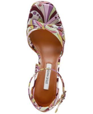 Women's Retro Strappy Block Heel Platform Dress Sandals