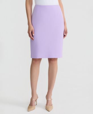 Women's Stretch Crepe Slim-Fit Pencil Skirt