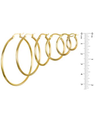 Hoop Earrings in 10k Yellow Gold