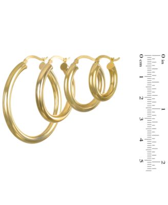 Hoop Earrings in 10k Yellow Gold
