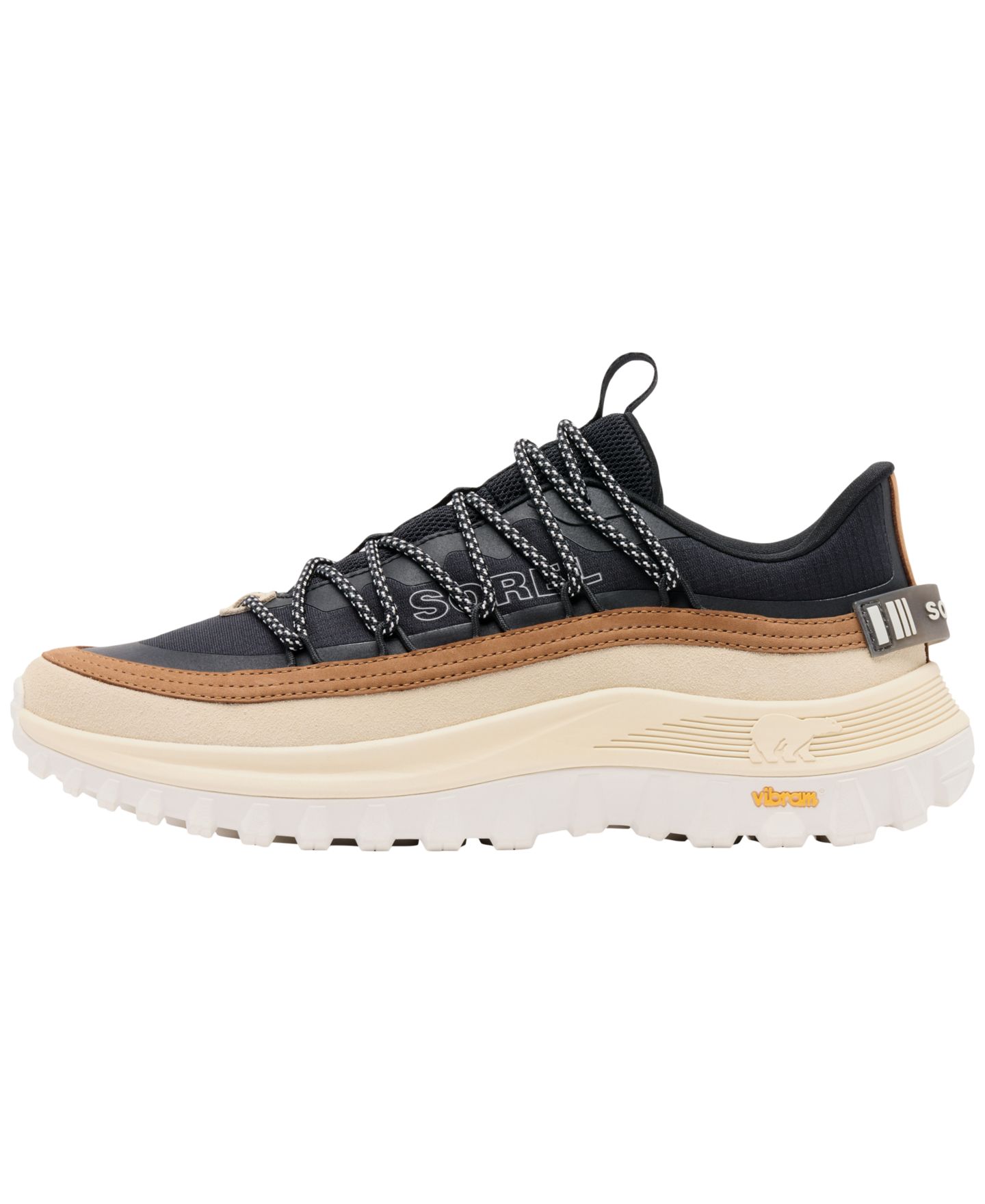 Мужские кроссовки Sorel Callsign Horizon Lace-Up, цвет: Чёрный / Бархатный рыжевато-коричневый — фото 3